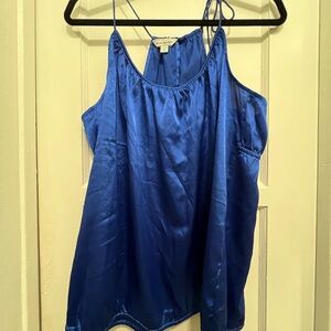 American Eagle Outfitters Royal Blue Satin Camisole